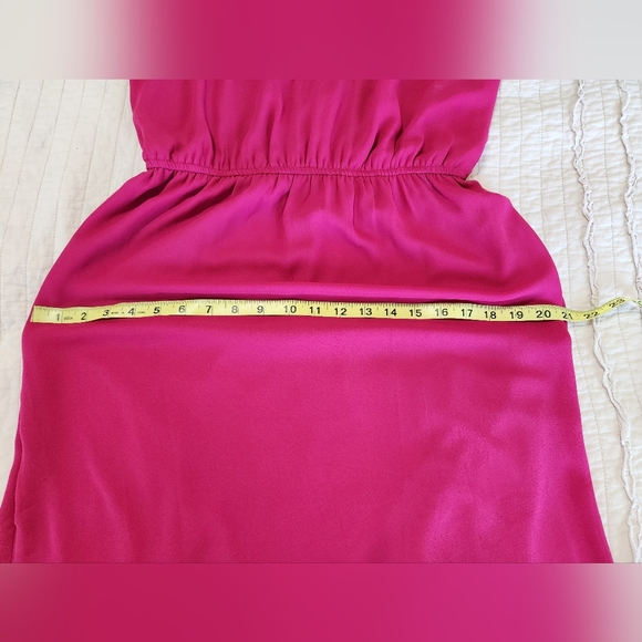 Pixley Women's Modified A-Line Dress with Elastic Waist, Pink, Size M - Picture 7 of 8